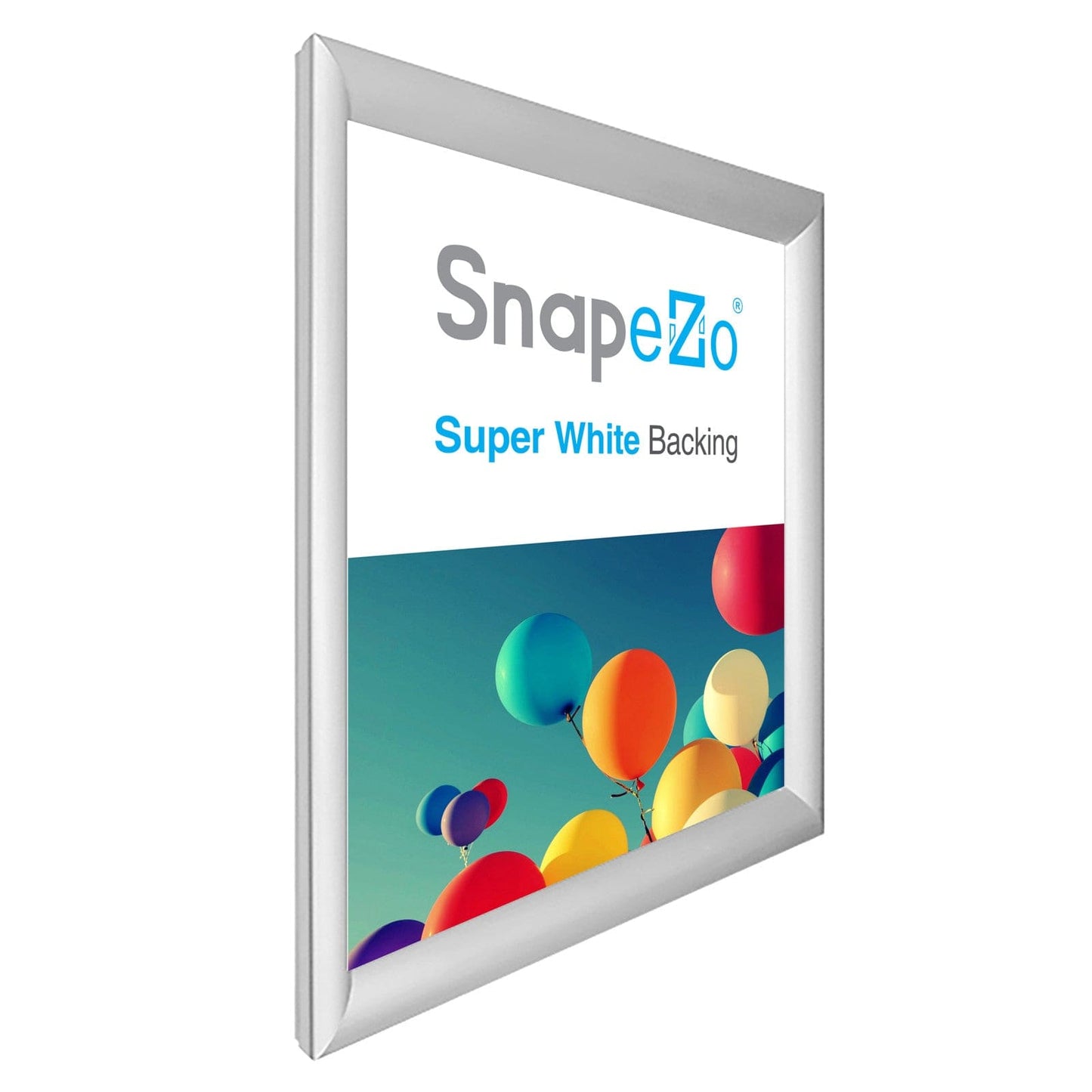 26x32 Silver SnapeZo® Snap Frame - 1.2" Profile - Snap Frames Direct