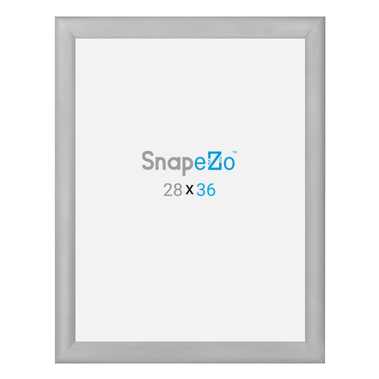 28x36 Silver SnapeZo® Snap Frame - 1.2" Profile - Snap Frames Direct