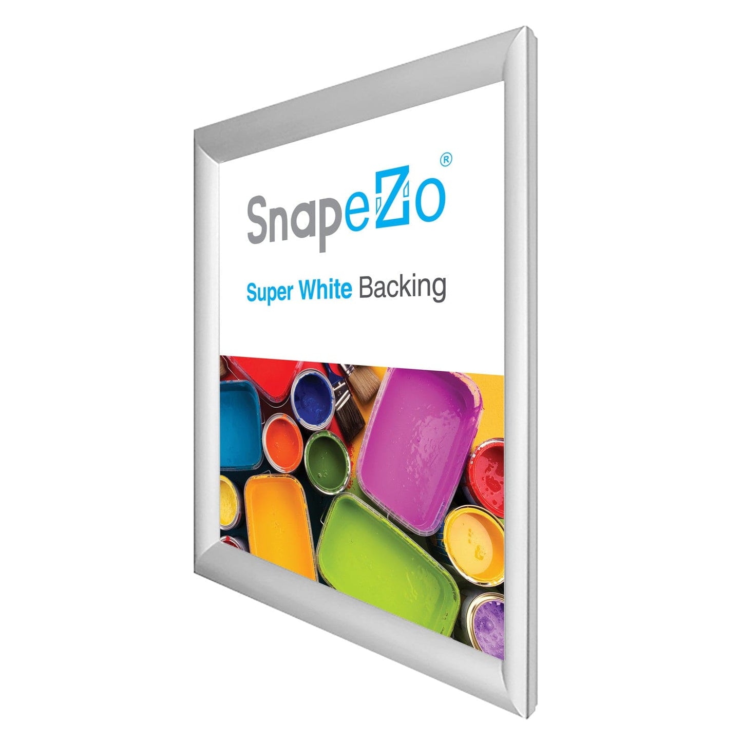 26x34 Silver SnapeZo® Snap Frame - 1.2" Profile - Snap Frames Direct