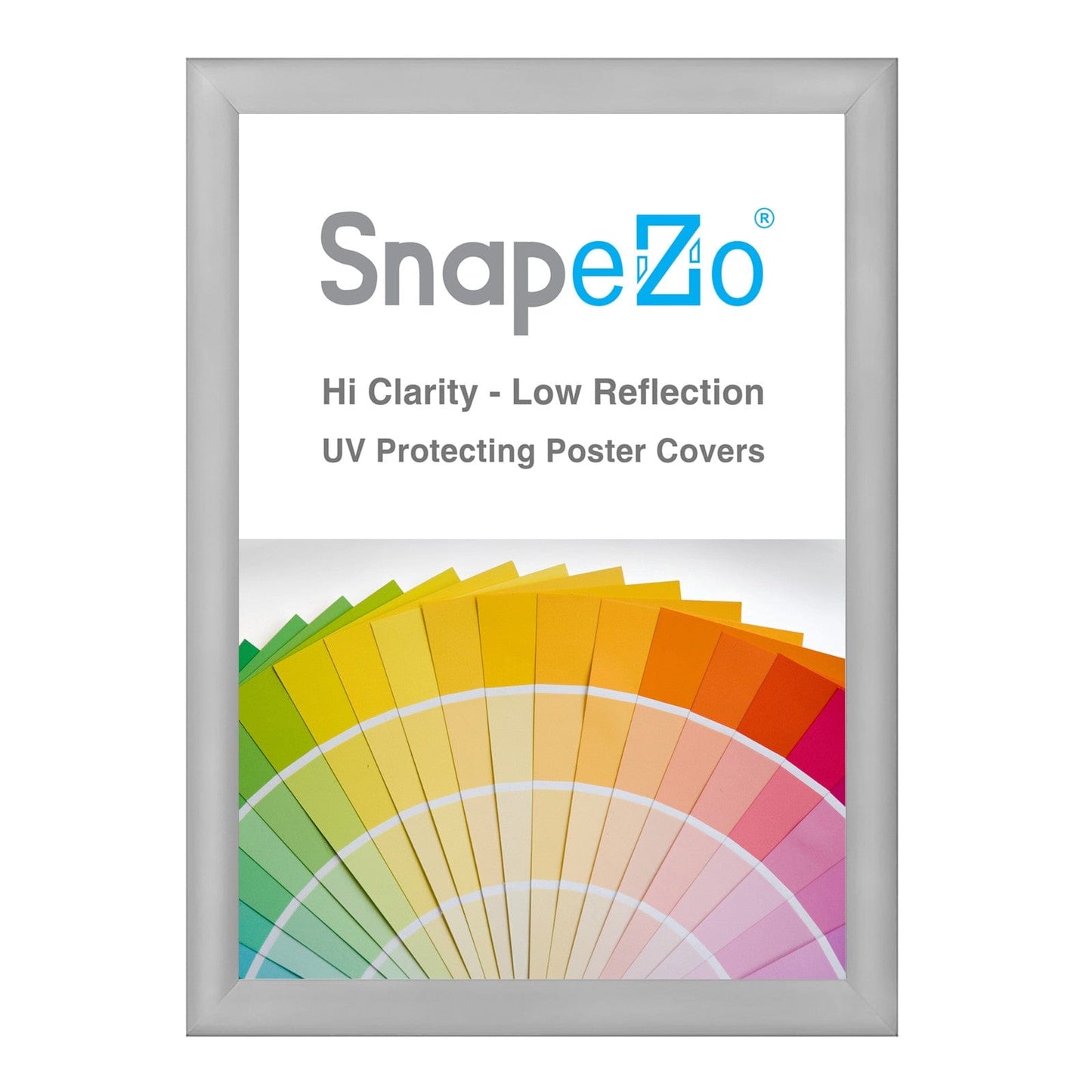 25x35 Silver SnapeZo® Snap Frame - 1.2" Profile - Snap Frames Direct