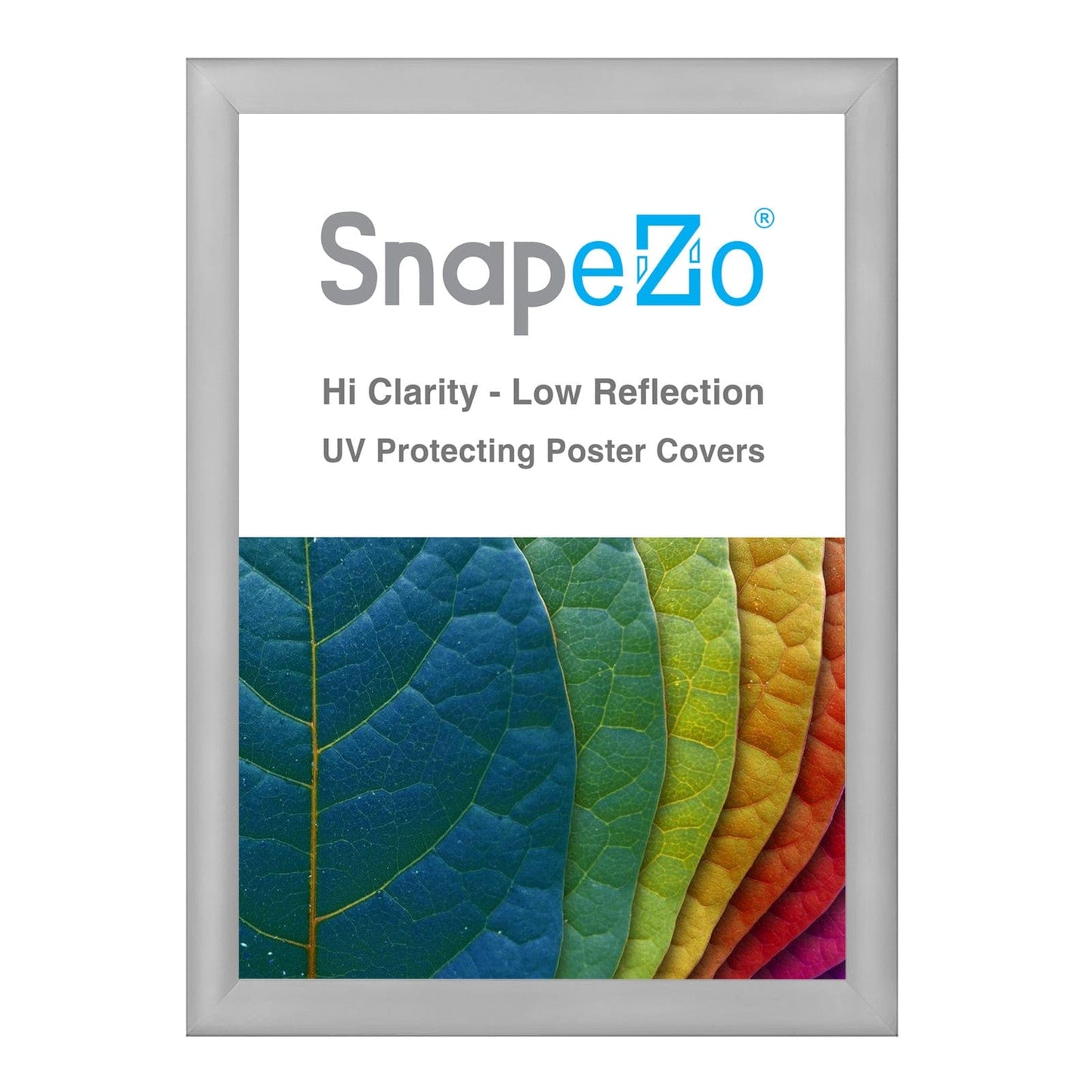 25x35 Silver SnapeZo® Snap Frame - 1.2" Profile - Snap Frames Direct