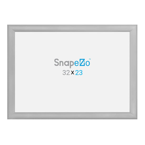 23x32 Silver SnapeZo® Snap Frame - 1.2" Profile - Snap Frames Direct