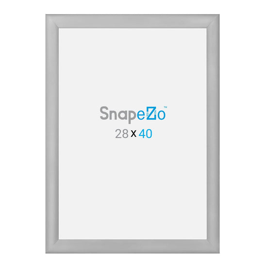 28x40 Silver SnapeZo® Snap Frame - 1.2" Profile - Snap Frames Direct