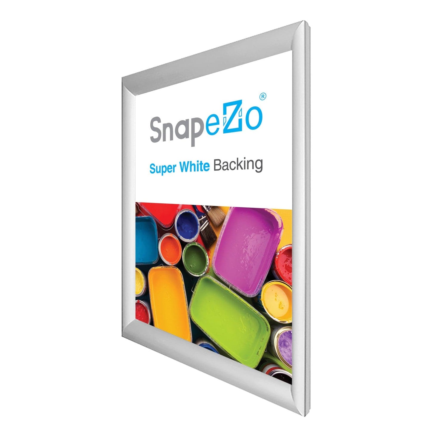 25x35 Silver SnapeZo® Snap Frame - 1.2" Profile - Snap Frames Direct