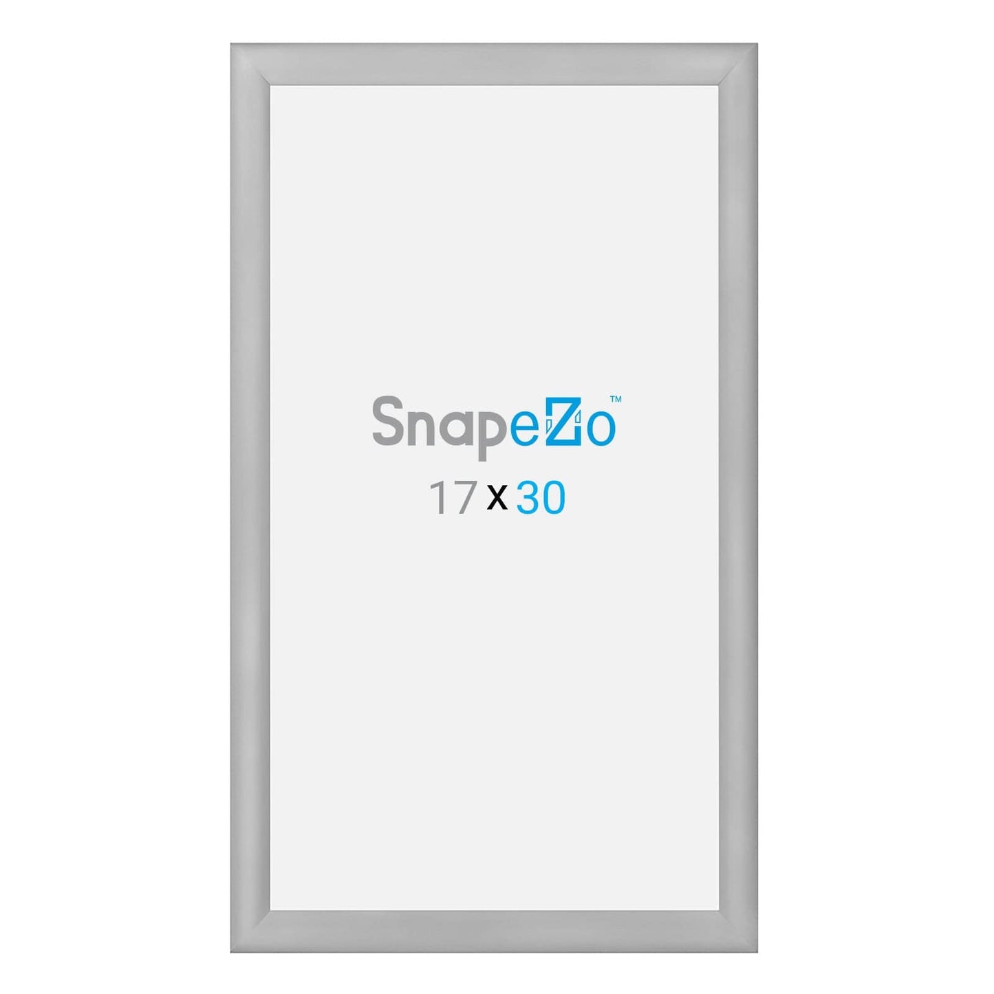 17x30 Silver SnapeZo® Snap Frame - 1.2" Profile - Snap Frames Direct