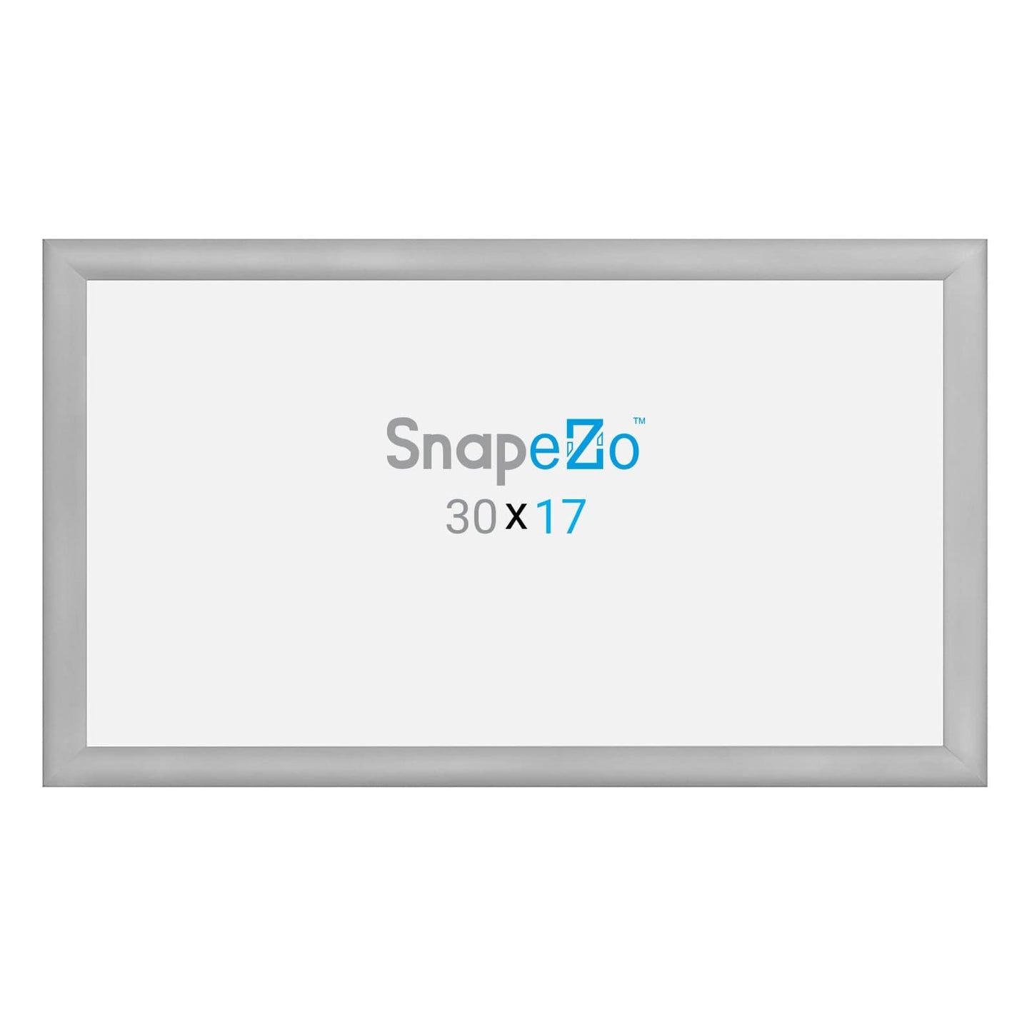 17x30 Silver SnapeZo® Snap Frame - 1.2" Profile - Snap Frames Direct