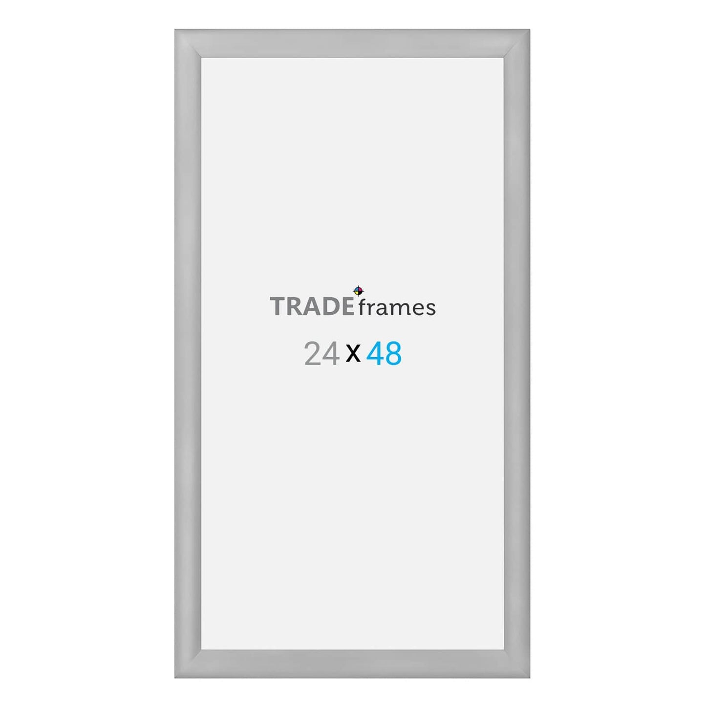 24x48  TRADEframe Silver Snap Frame 24x48 - 1.2 inch profile - Snap Frames Direct