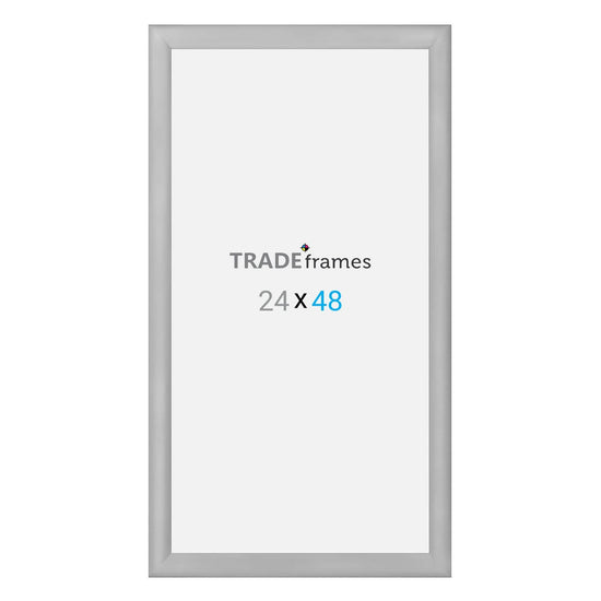 24x48  TRADEframe Silver Snap Frame 24x48 - 1.2 inch profile - Snap Frames Direct