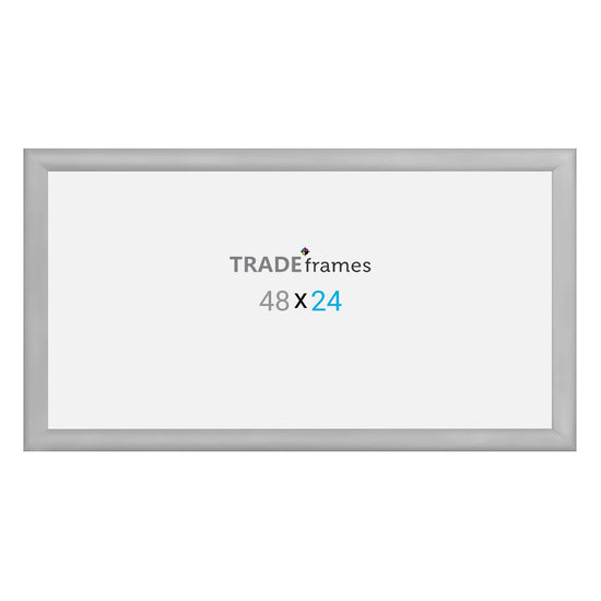 24x48  TRADEframe Silver Snap Frame 24x48 - 1.2 inch profile - Snap Frames Direct