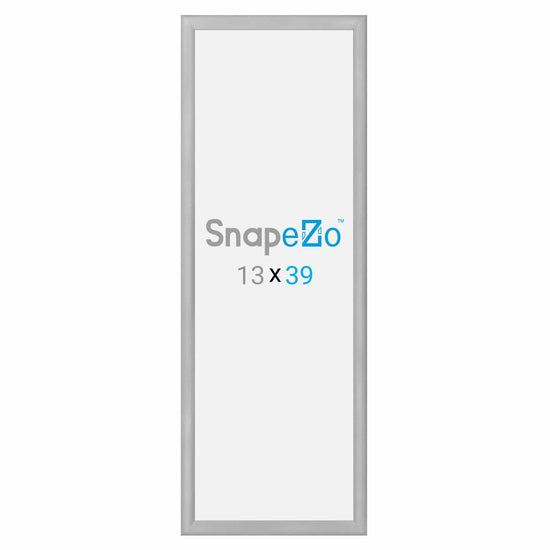 13x39 Silver SnapeZo® Snap Frame - 1.2" Profile - Snap Frames Direct