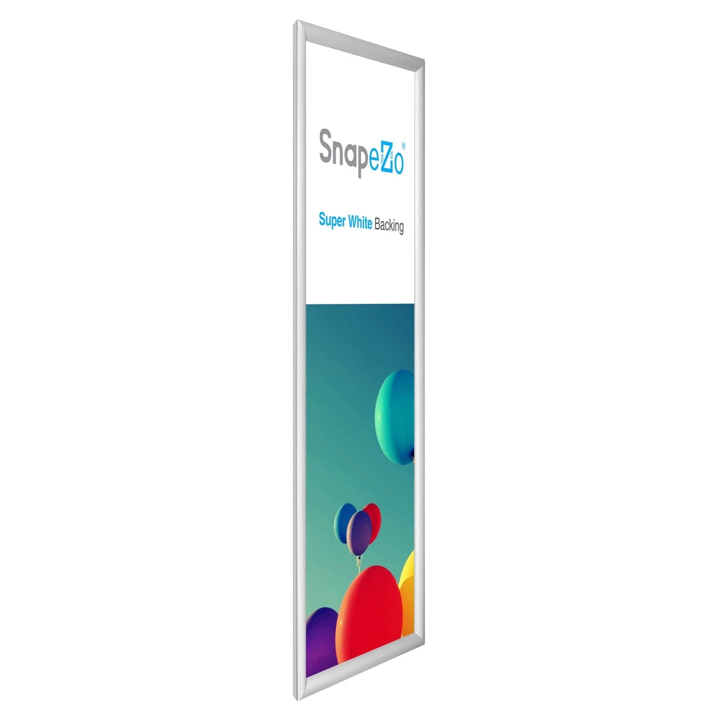 10x29 Silver SnapeZo® Snap Frame - 1.2" Profile - Snap Frames Direct