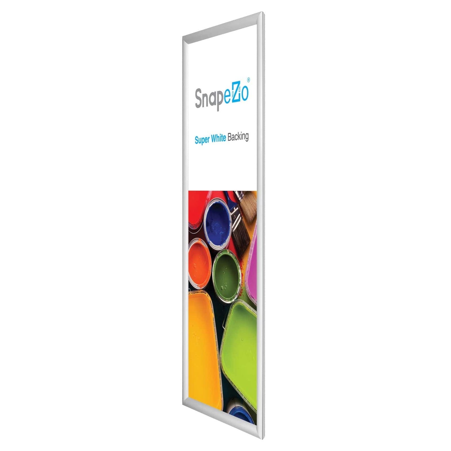 8x24 Silver SnapeZo® Snap Frame - 1.2" Profile - Snap Frames Direct