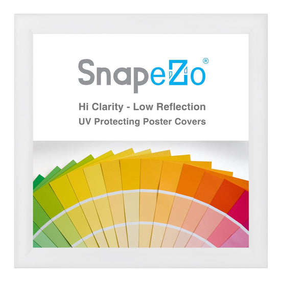 28x28 White SnapeZo® Snap Frame - 1.2" Profile - Snap Frames Direct