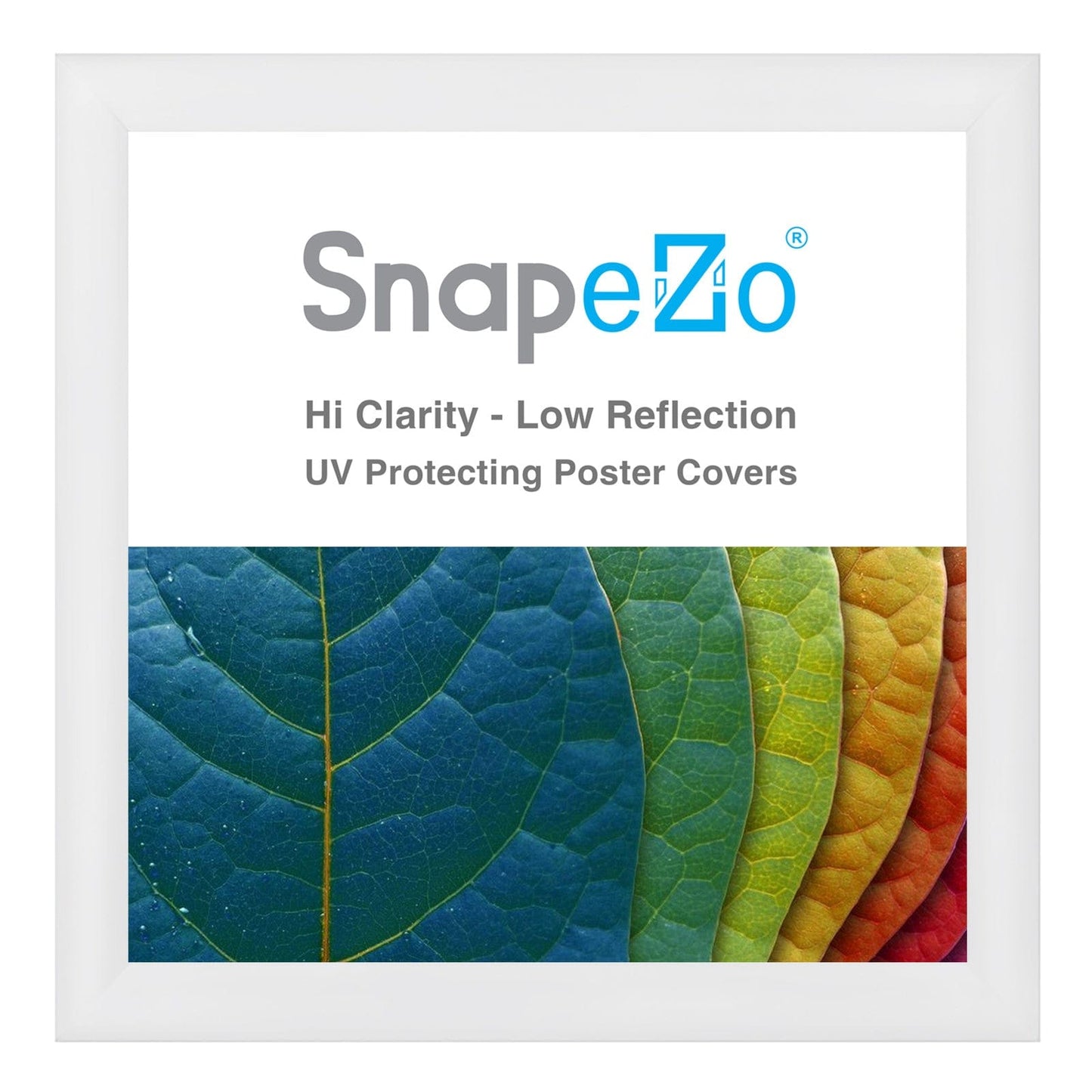 29x29 White SnapeZo® Snap Frame - 1.2" Profile - Snap Frames Direct