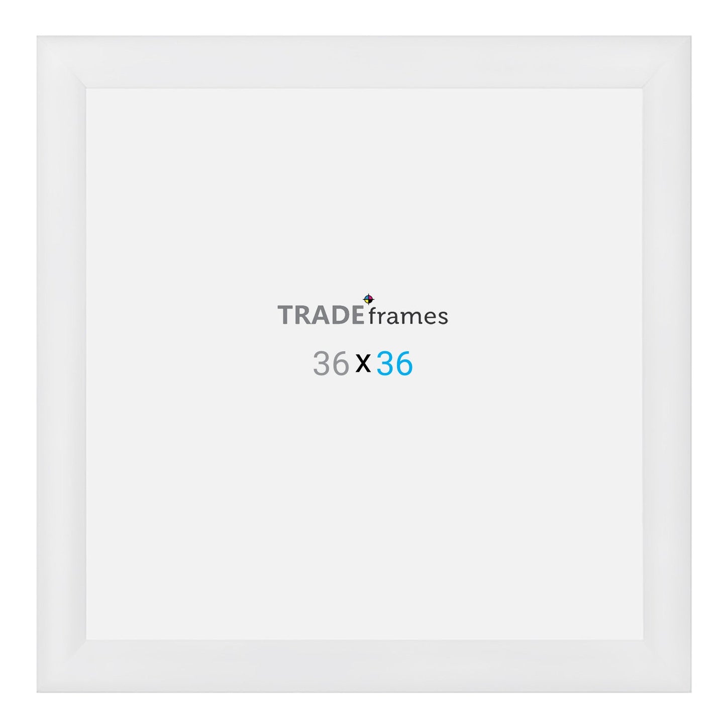 36x36 TRADEframe White Snap Frame 36x36 - 1.2 inch profile - Snap Frames Direct