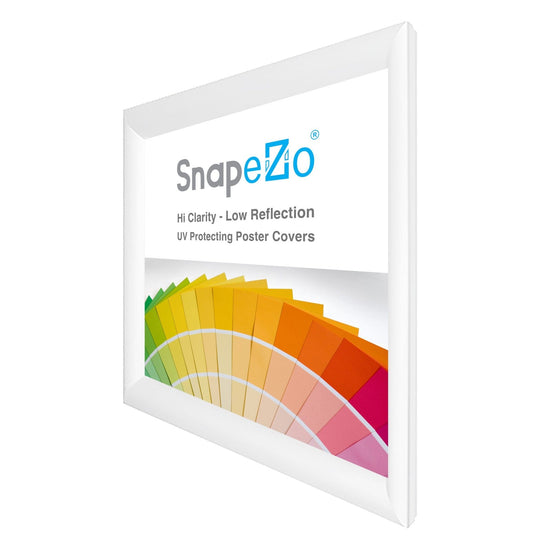 28x28 White SnapeZo® Snap Frame - 1.2" Profile - Snap Frames Direct