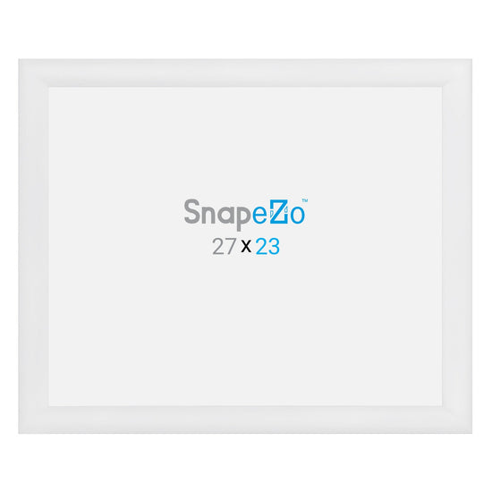 23x27 White SnapeZo® Snap Frame - 1.2" Profile - Snap Frames Direct
