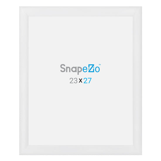23x27 White SnapeZo® Snap Frame - 1.2" Profile - Snap Frames Direct
