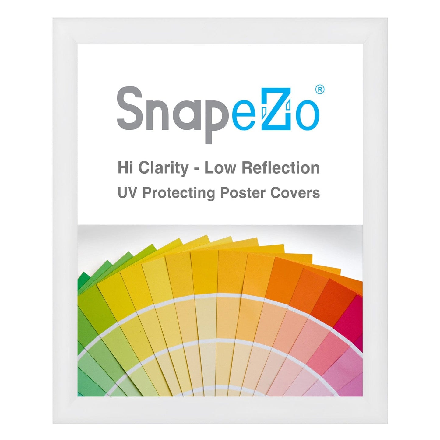 25x31 White SnapeZo® Snap Frame - 1.2" Profile - Snap Frames Direct