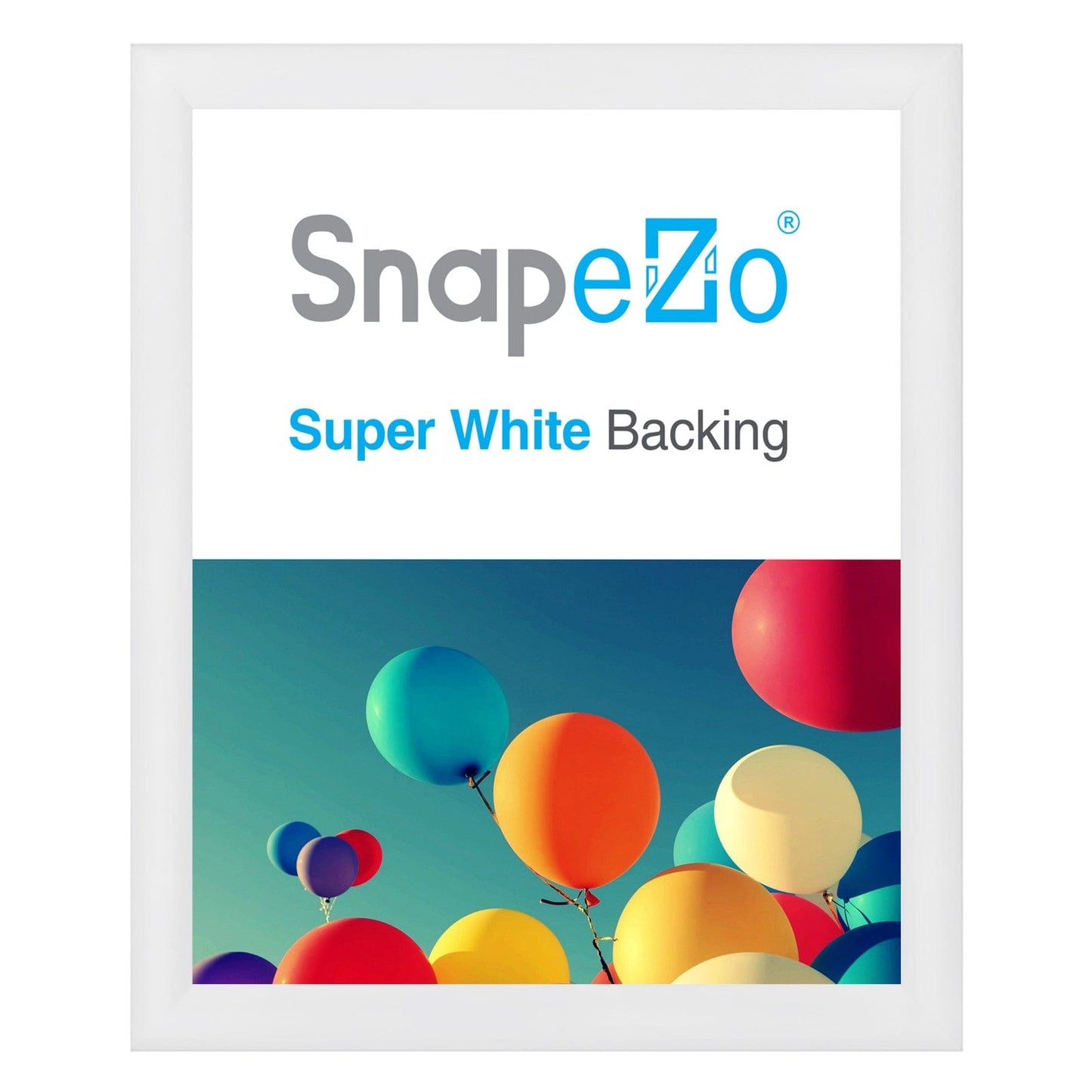 30x36 White SnapeZo® Snap Frame - 1.2" Profile - Snap Frames Direct