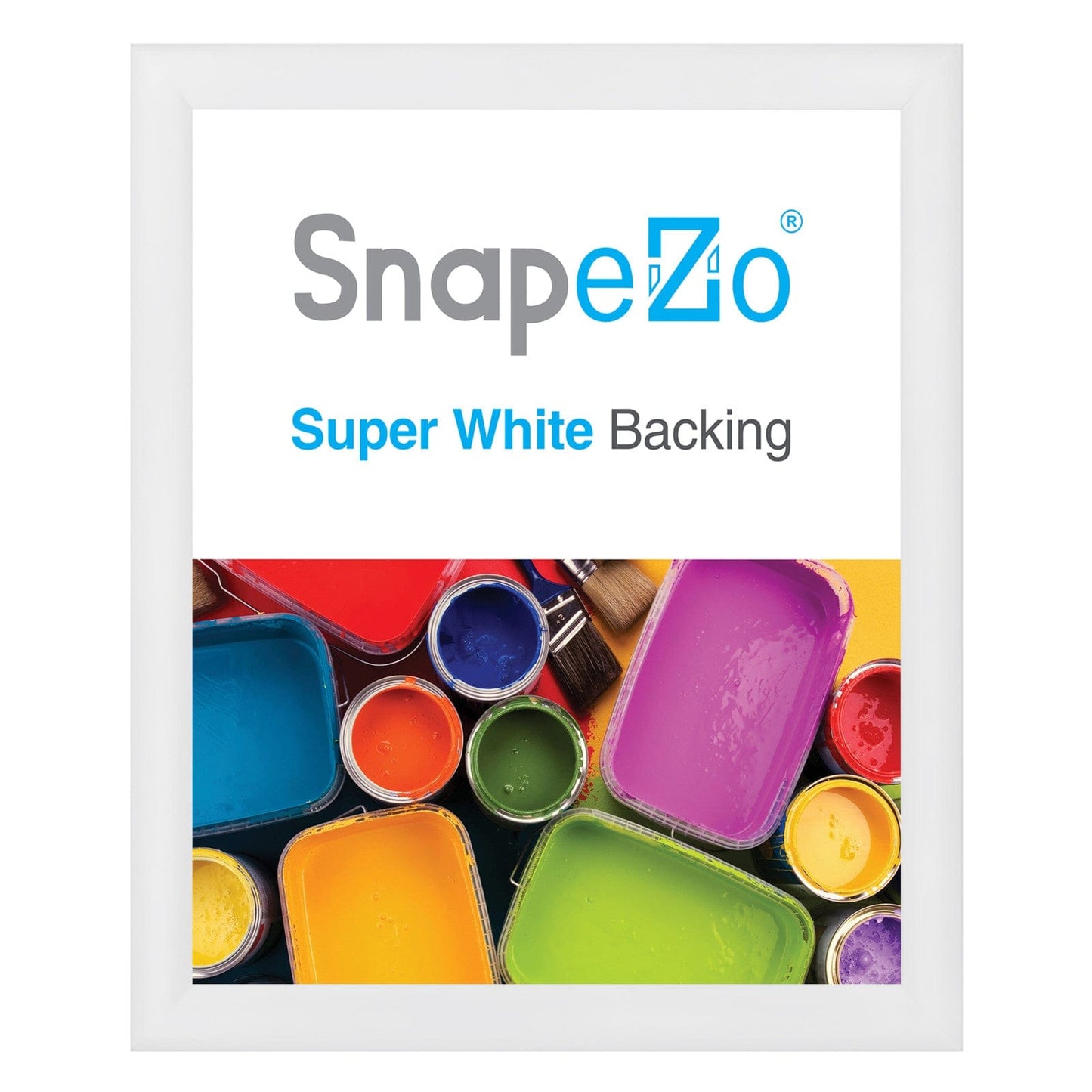 25x30 White SnapeZo® Snap Frame - 1.2" Profile - Snap Frames Direct