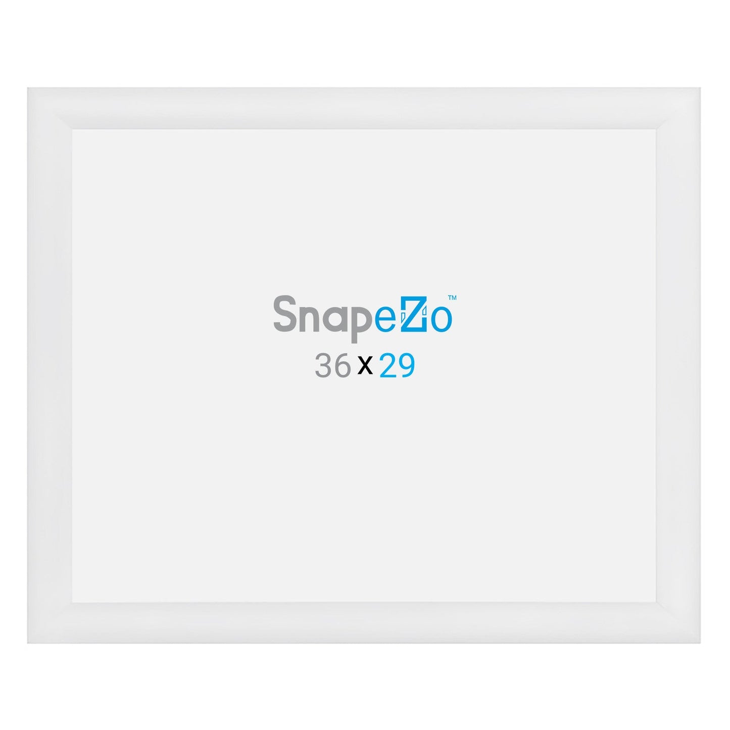 29x36 White SnapeZo® Snap Frame - 1.2" Profile - Snap Frames Direct