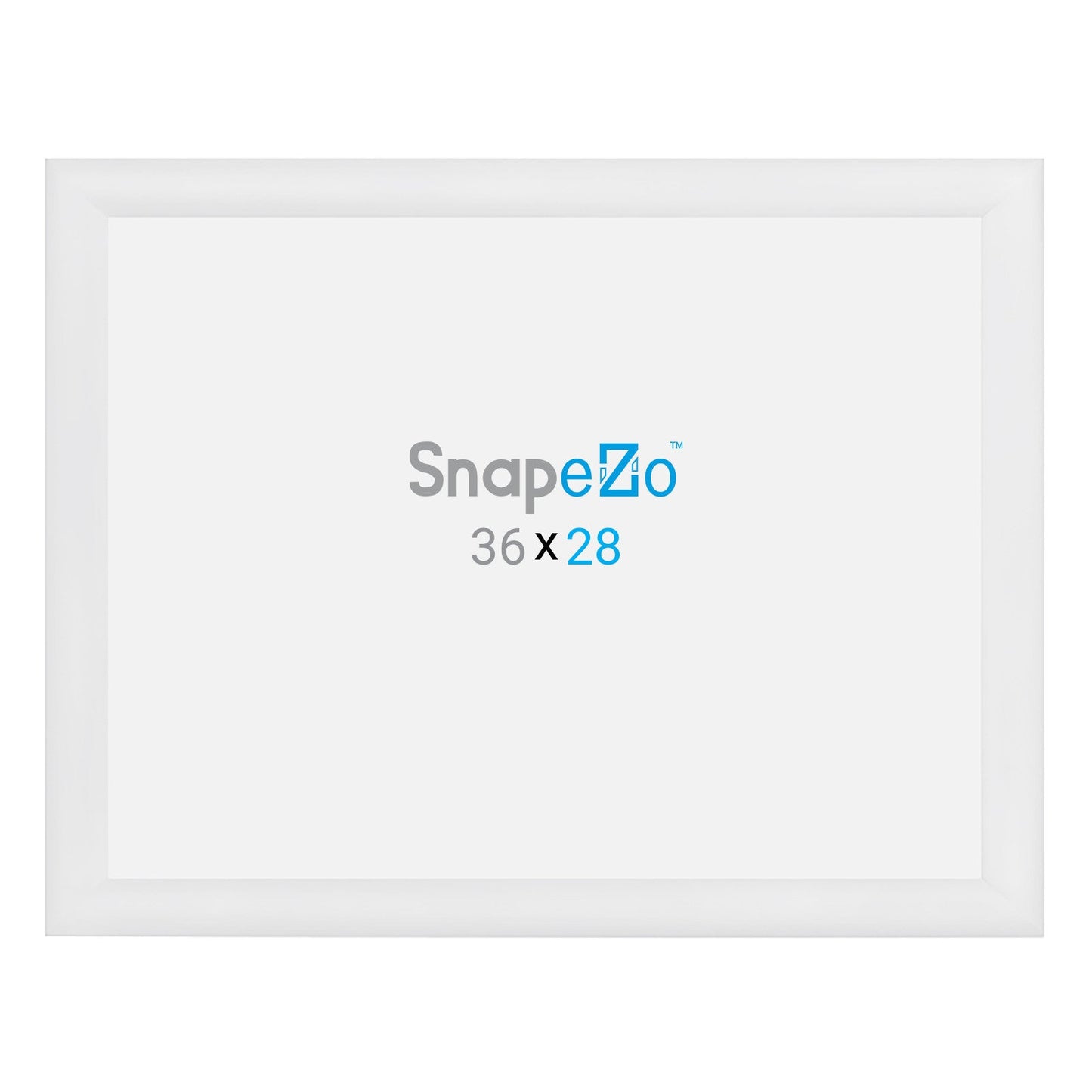28x36 White SnapeZo® Snap Frame - 1.2" Profile - Snap Frames Direct