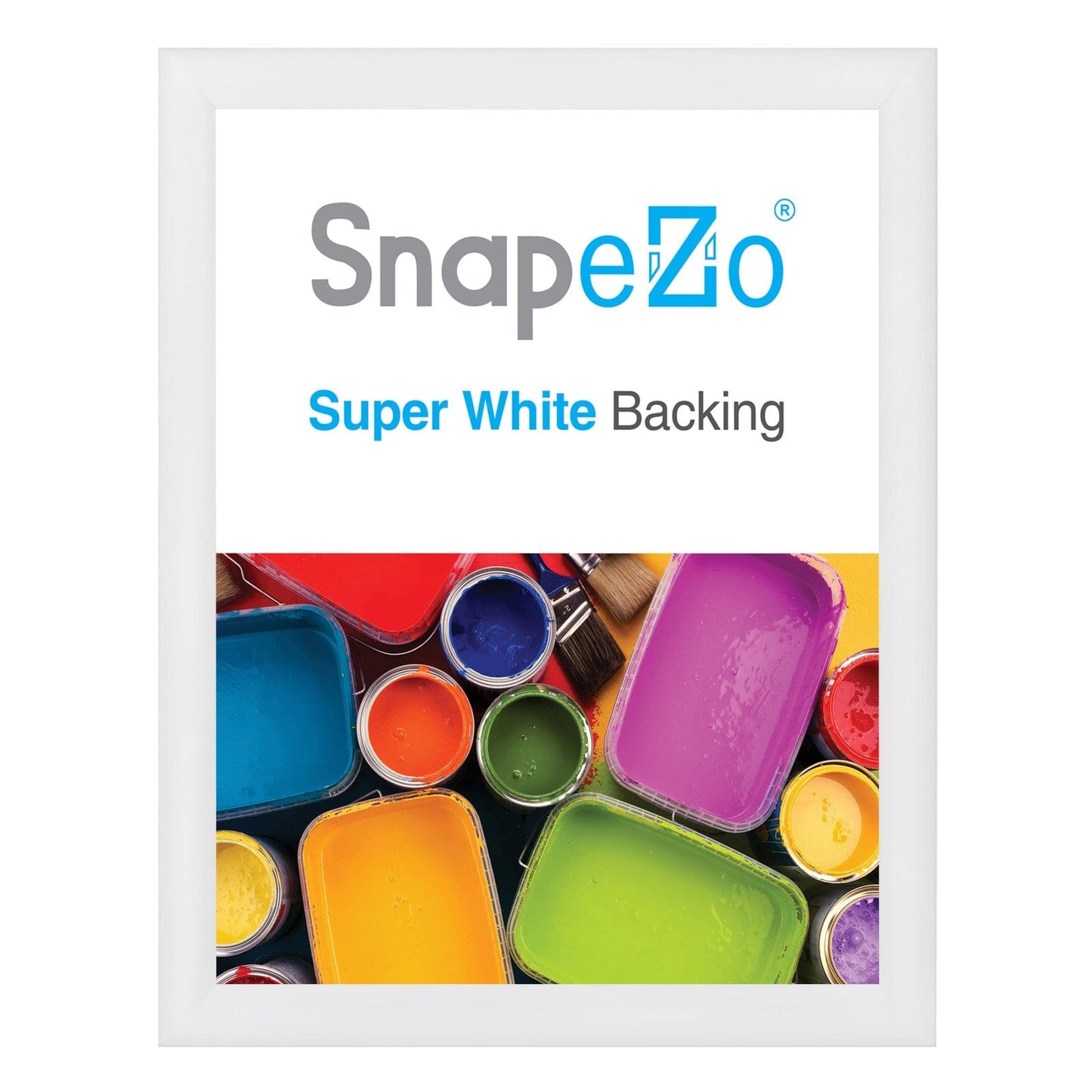 23x31 White SnapeZo® Snap Frame - 1.2" Profile - Snap Frames Direct