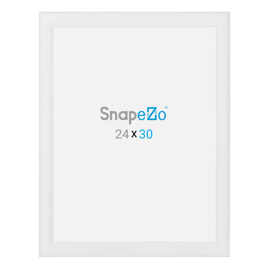 24x30 White SnapeZo® Snap Frame - 1.2" Profile - Snap Frames Direct