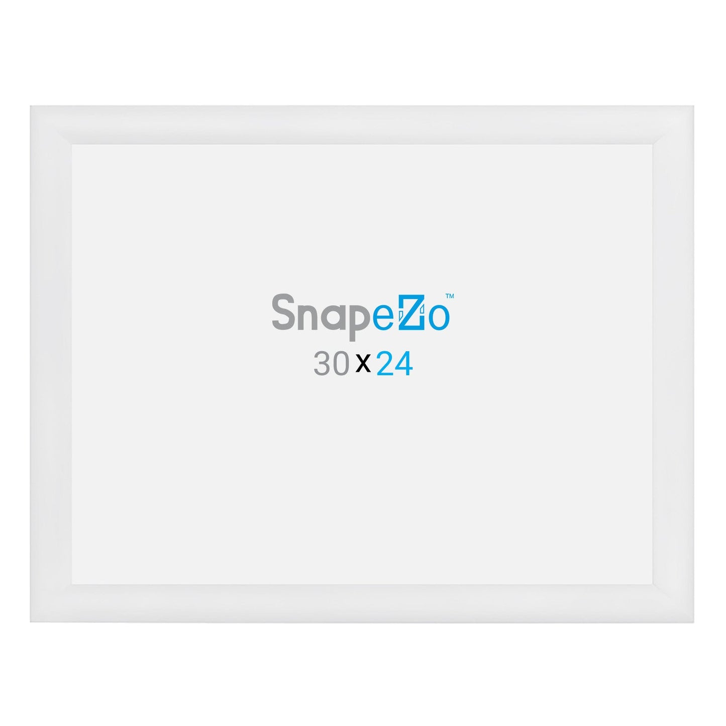 24x30 White SnapeZo® Snap Frame - 1.2" Profile - Snap Frames Direct