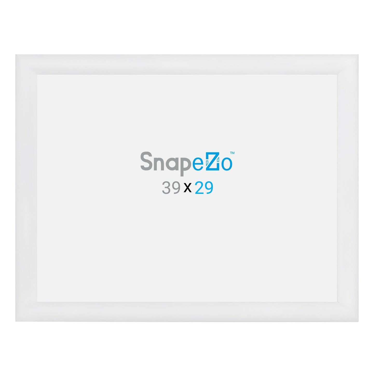 29x39 White SnapeZo® Snap Frame - 1.2" Profile - Snap Frames Direct