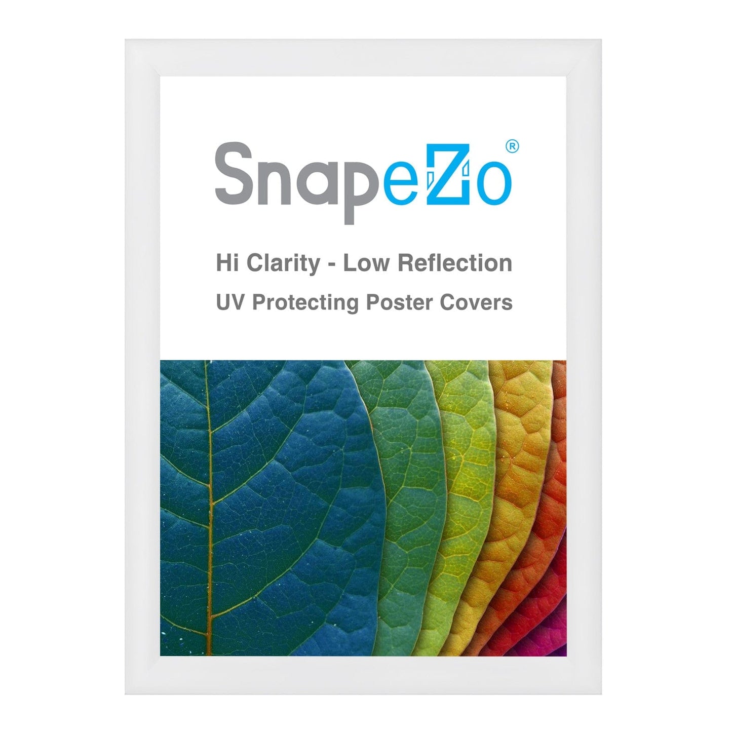 22x30 White SnapeZo® Snap Frame - 1.2" Profile - Snap Frames Direct