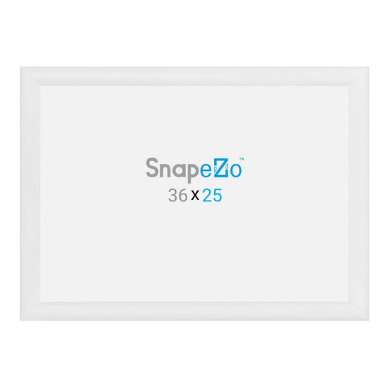 25x36 White SnapeZo® Snap Frame - 1.2" Profile - Snap Frames Direct