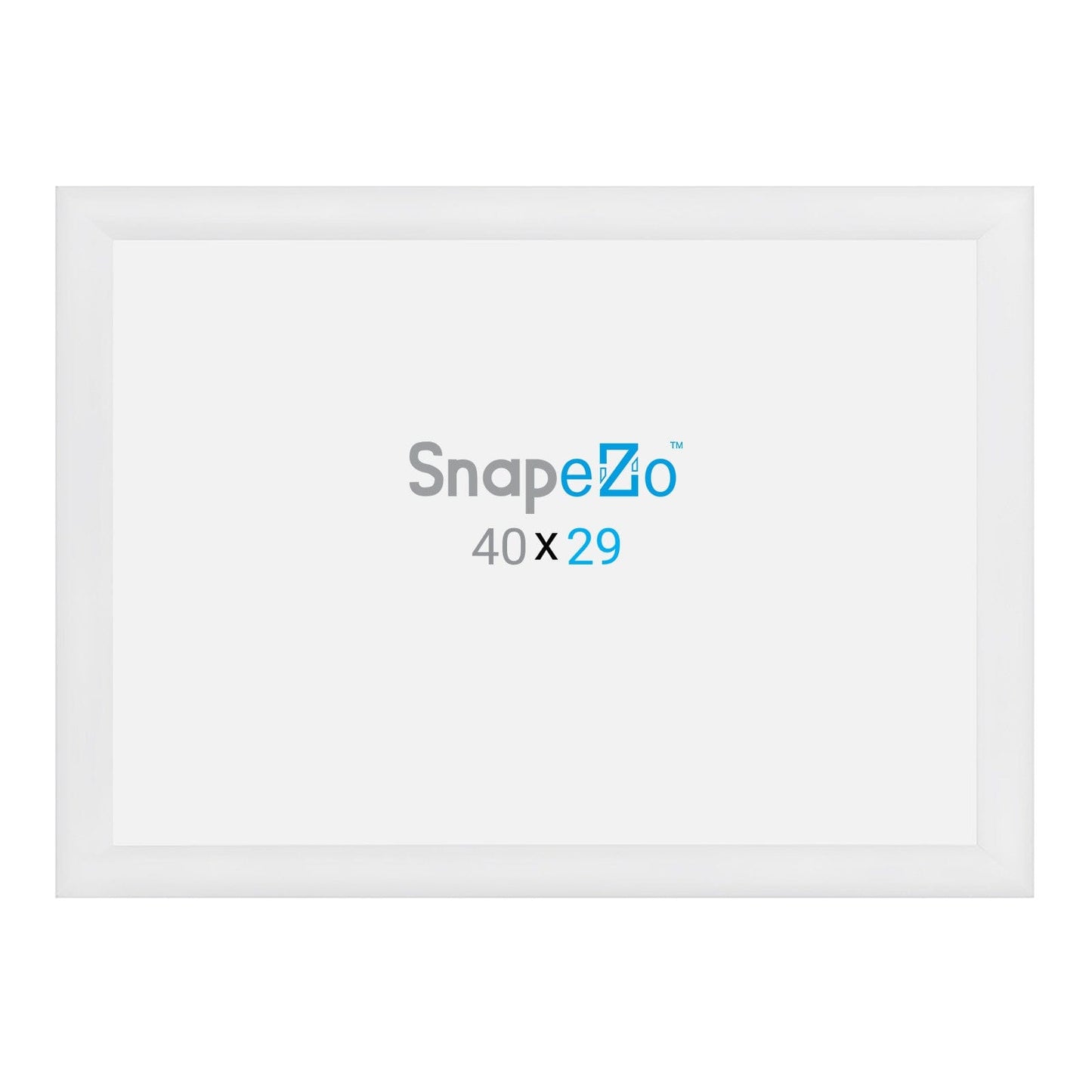 29x40 White SnapeZo® Snap Frame - 1.2" Profile - Snap Frames Direct