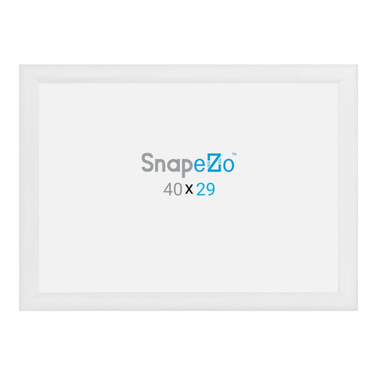 29x40 White SnapeZo® Snap Frame - 1.2" Profile - Snap Frames Direct