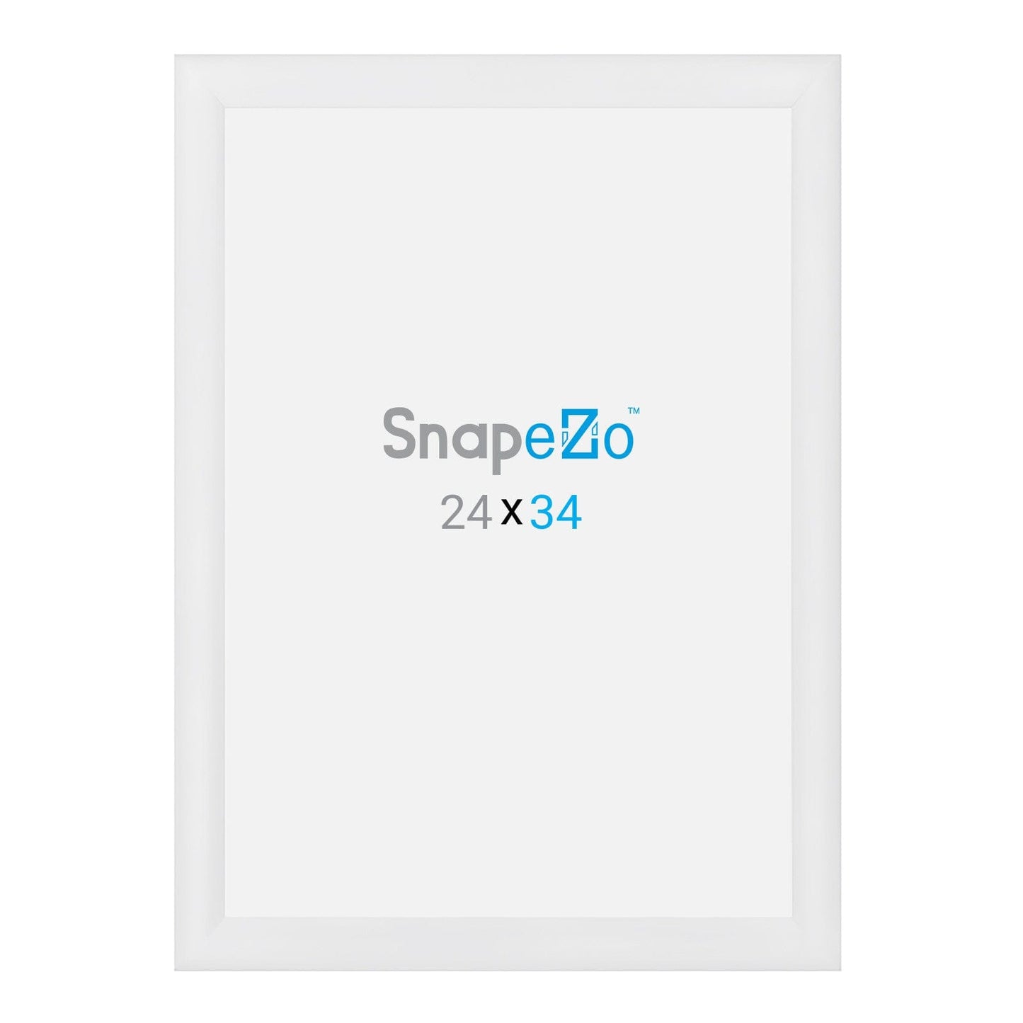24x34 White SnapeZo® Snap Frame - 1.2" Profile - Snap Frames Direct