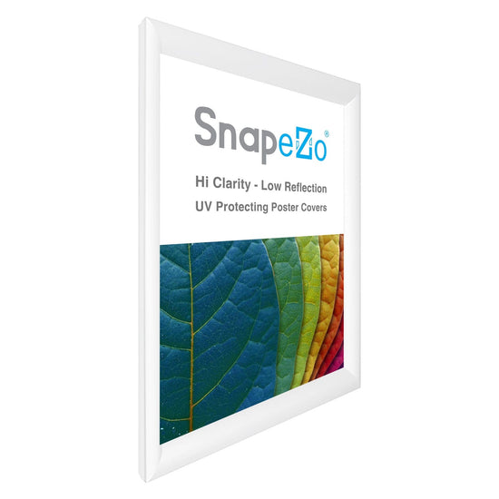 28x38 White SnapeZo® Snap Frame - 1.2" Profile - Snap Frames Direct
