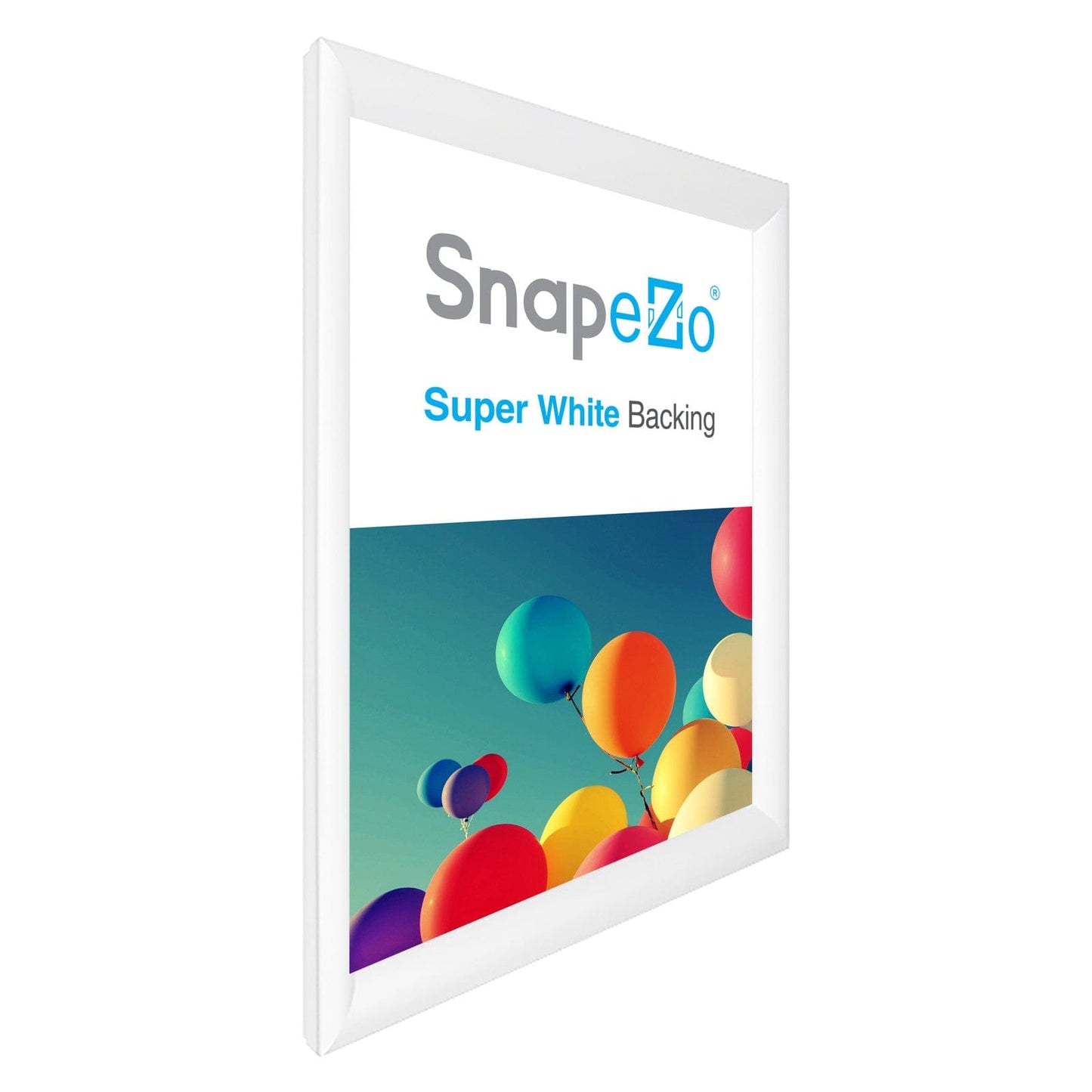 25x35 White SnapeZo® Snap Frame - 1.2" Profile - Snap Frames Direct