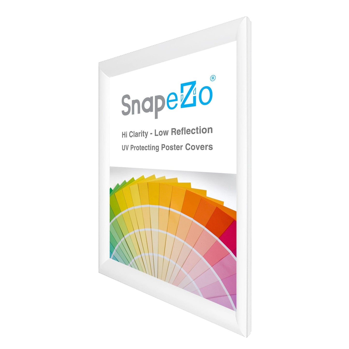 27x38 White SnapeZo® Snap Frame - 1.2" Profile - Snap Frames Direct
