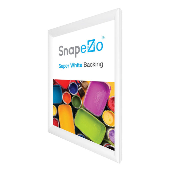 29x41 White SnapeZo® Snap Frame - 1.2" Profile - Snap Frames Direct