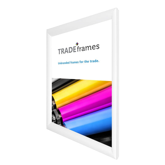 27x39 TRADEframe White Snap Frame 27x39 - 1.2 inch profile - Snap Frames Direct