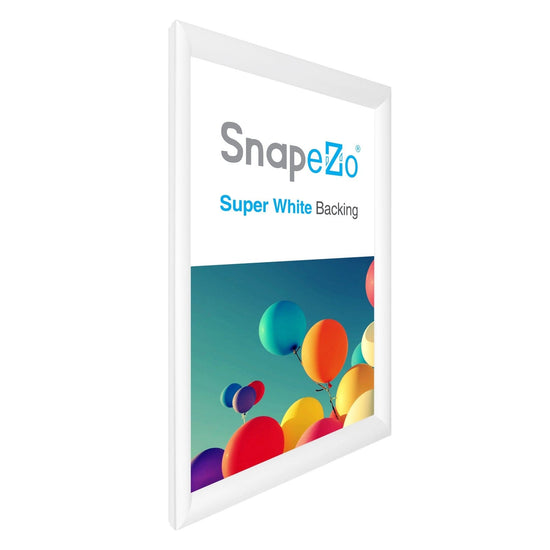 25x40 White SnapeZo® Snap Frame - 1.2" Profile - Snap Frames Direct