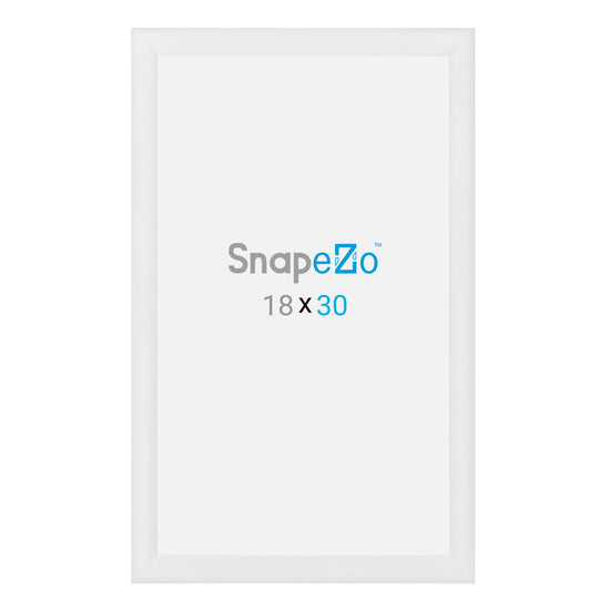 18x30 White SnapeZo® Snap Frame - 1.2" Profile - Snap Frames Direct