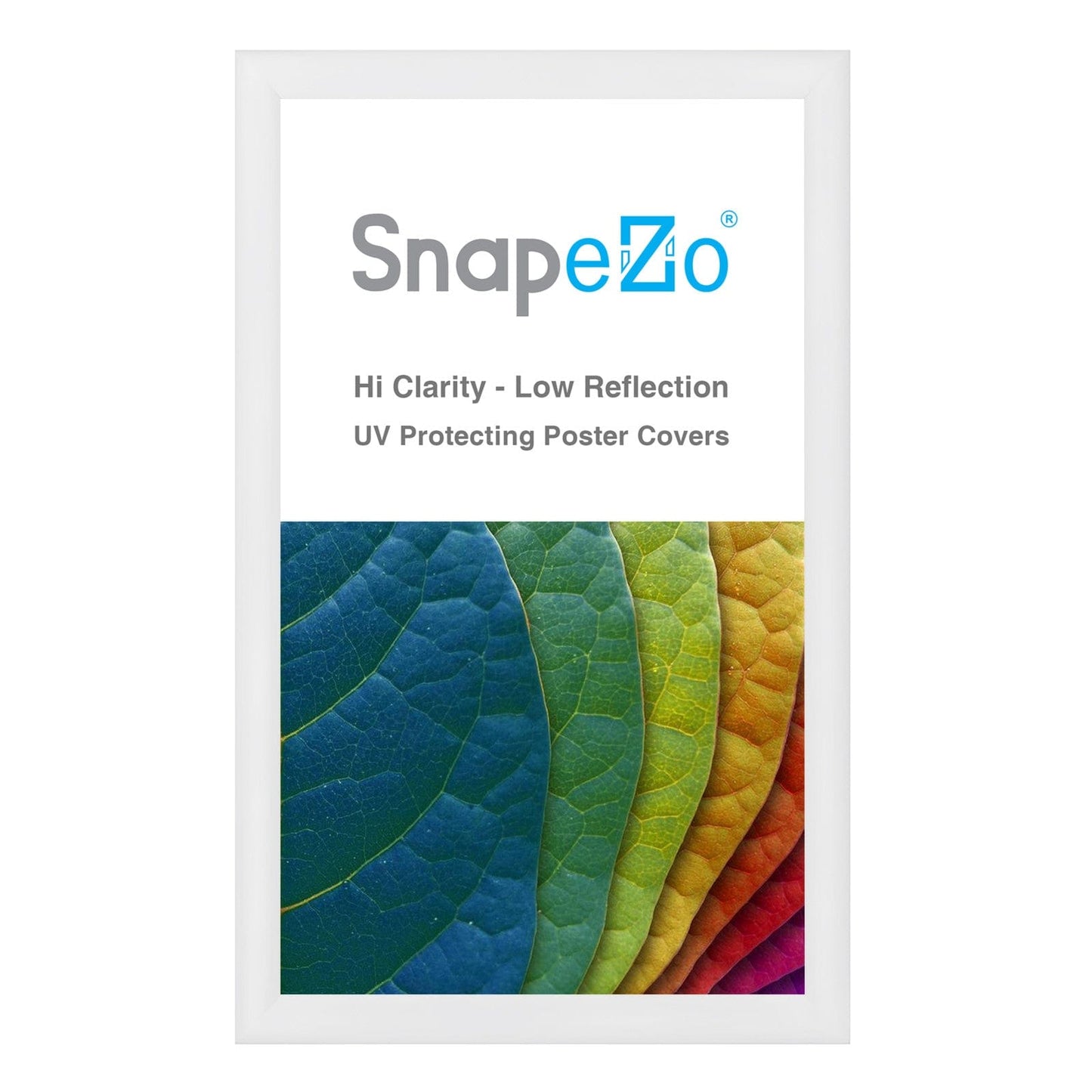 18x30 White SnapeZo® Snap Frame - 1.2" Profile - Snap Frames Direct