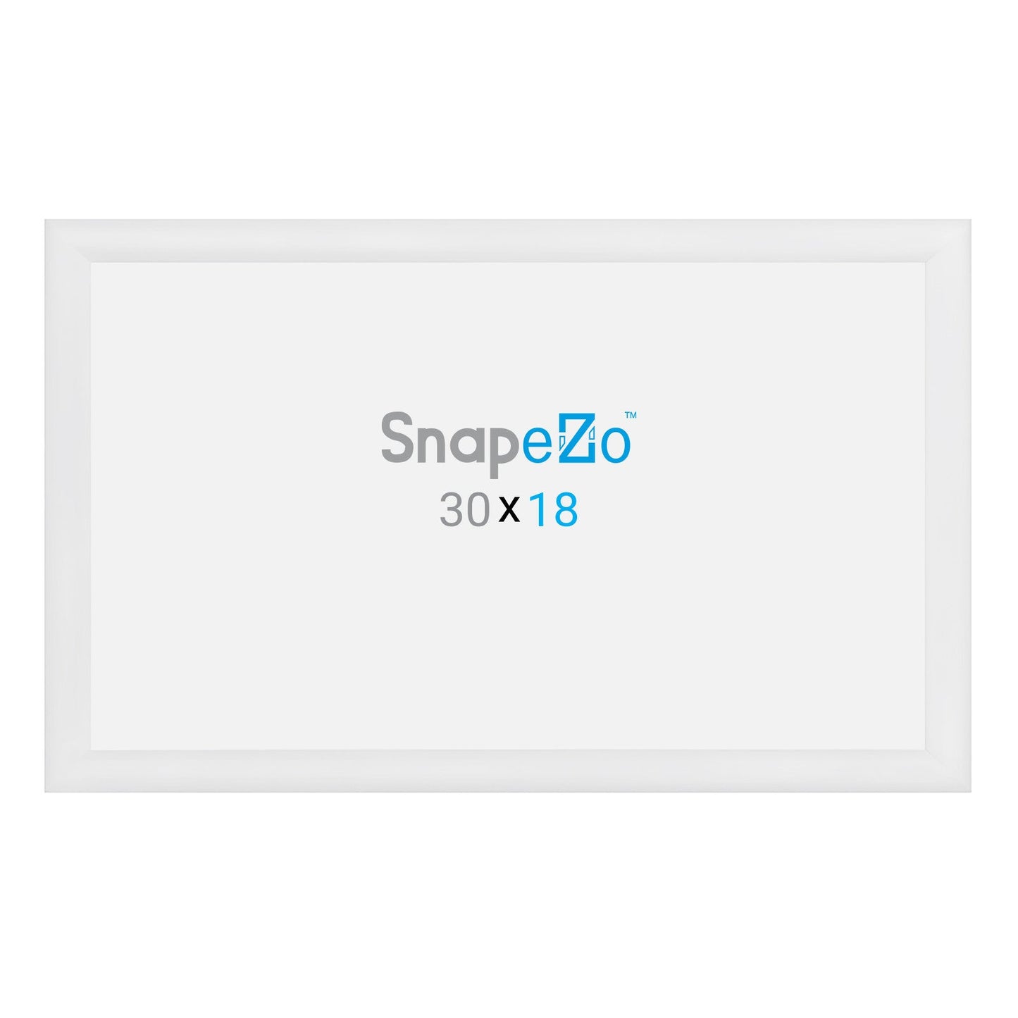 18x30 White SnapeZo® Snap Frame - 1.2" Profile - Snap Frames Direct