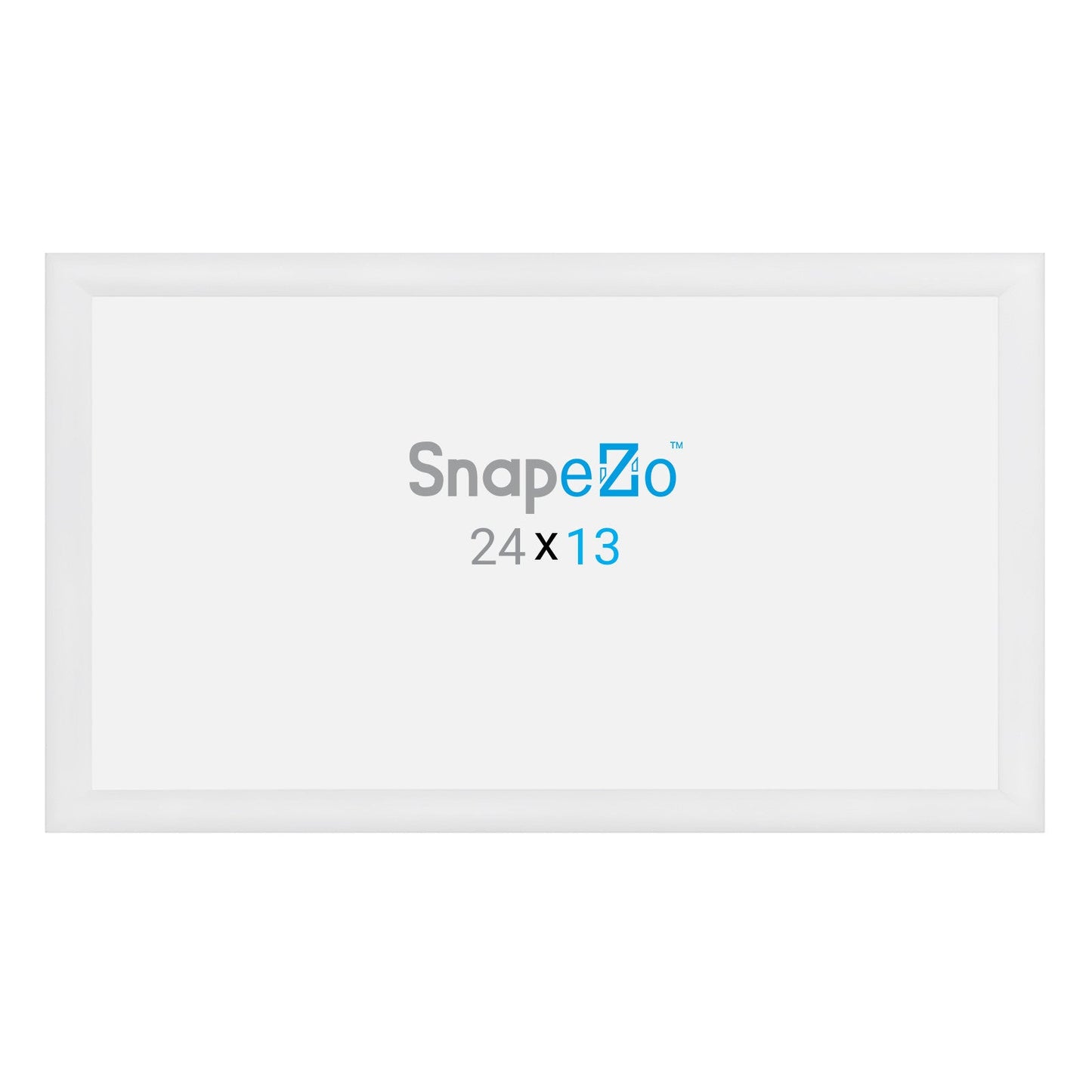 13x24 White SnapeZo® Snap Frame - 1.2" Profile - Snap Frames Direct