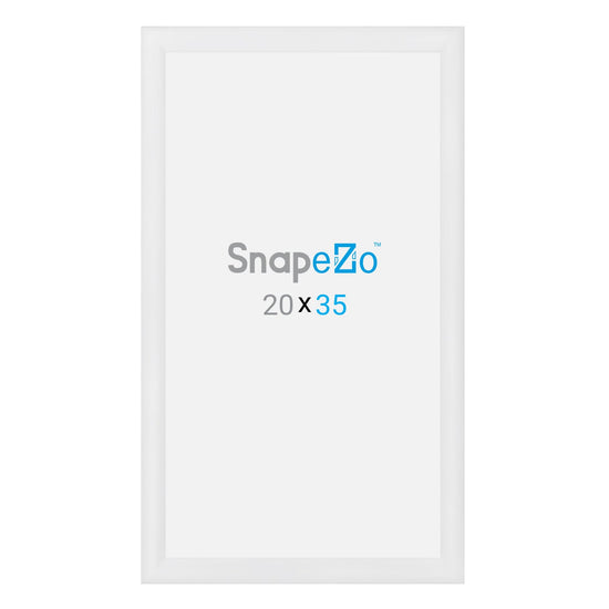 20x35 White SnapeZo® Snap Frame - 1.2" Profile - Snap Frames Direct