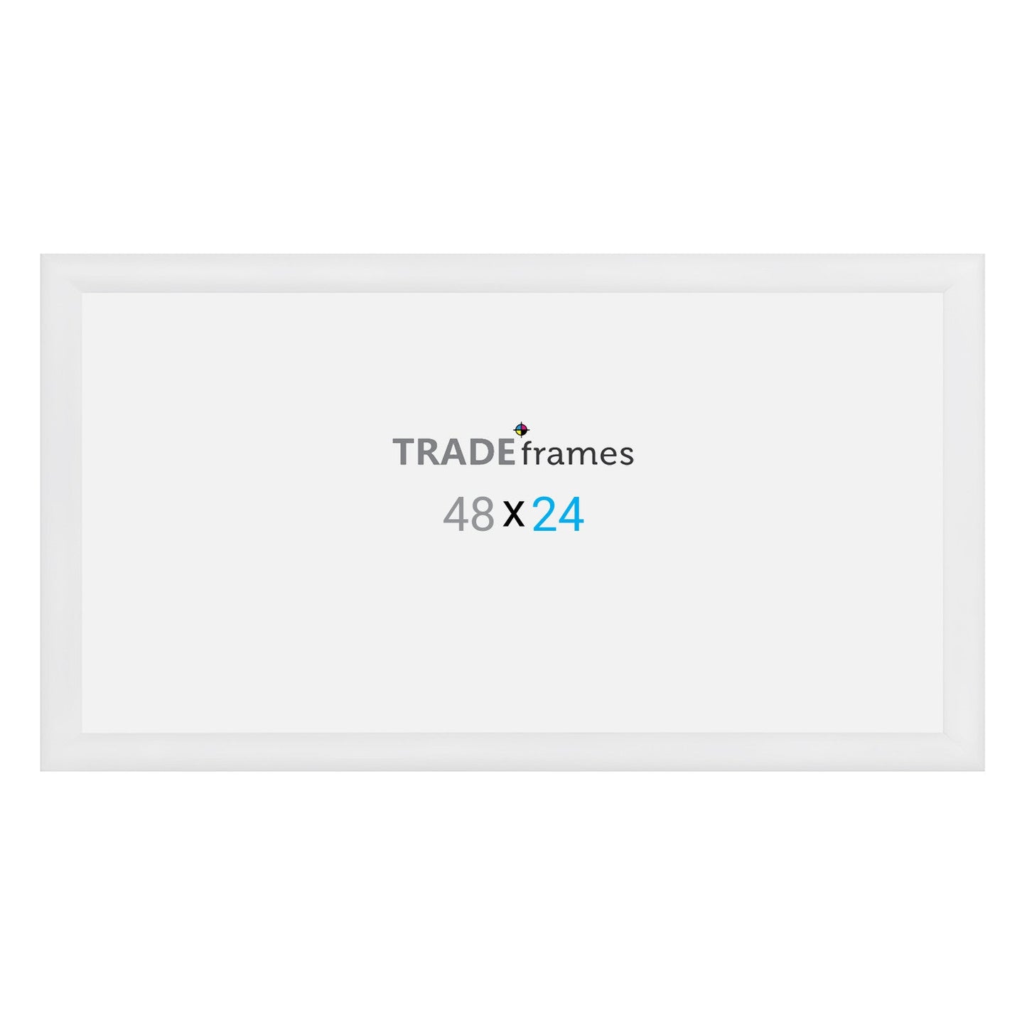 24x48 TRADEframe White Snap Frame 24x48 - 1.2 inch profile - Snap Frames Direct