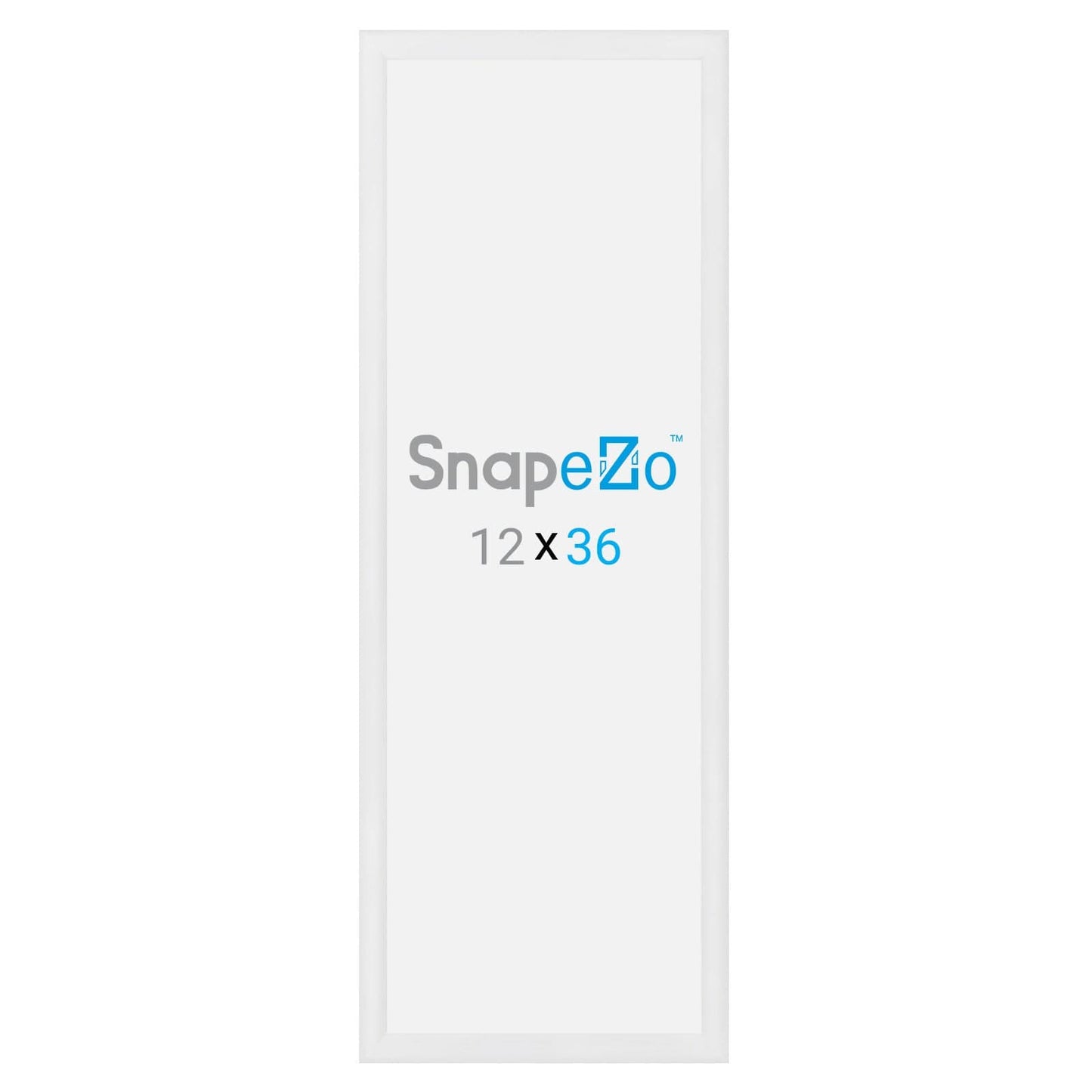 12x36 White SnapeZo® Snap Frame - 1.2" Profile - Snap Frames Direct