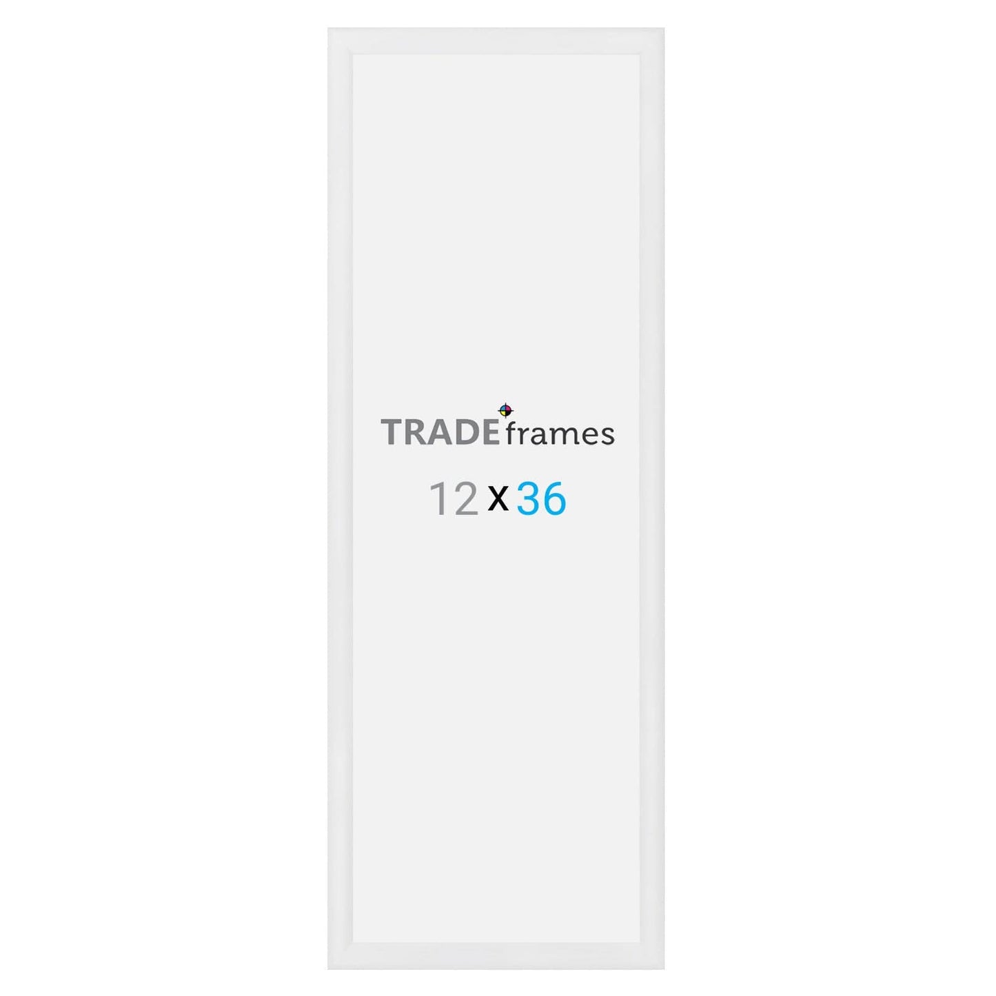 12x36 TRADEframe White Snap Frame 12x36 - 1.2 inch profile - Snap Frames Direct